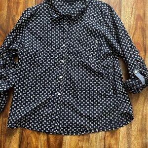 Tommy Hilfiger Navy Floral Button-Up Shirt